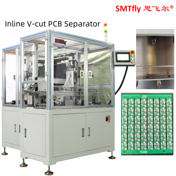 On Line V Cut Depanel Machine Pneumatic 3.5mm V Cut PCB Separator ...