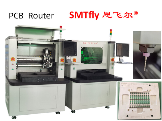 PCB Router PCB Depaneling Equipment with Upper Vacuum Cleaner
