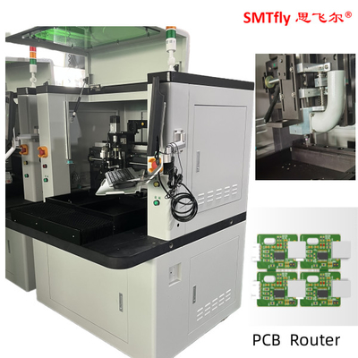 White Color PCB Routing Machine For Milling Joints FR4 CEM MCPCB Boards