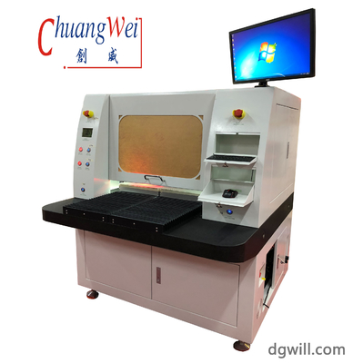 15W Laser PCB Depaneling Machine Dual Table Solid State UV Lasers  Machine Offline
