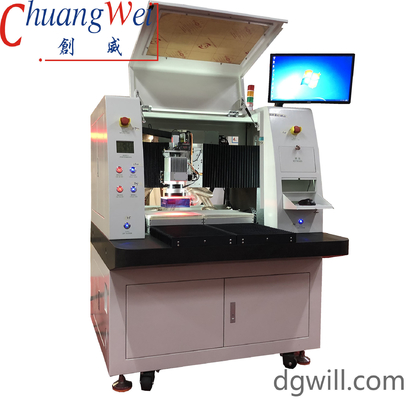15W Laser PCB Depaneling Machine Dual Table Solid State UV Lasers  Machine Offline
