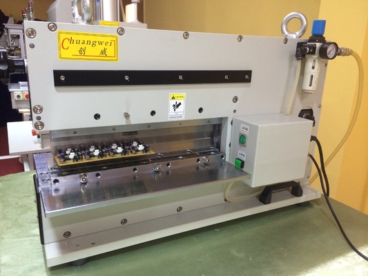 Pneumatic PCB V Cut Machine With Linear Blade High Speed Steel 330mm