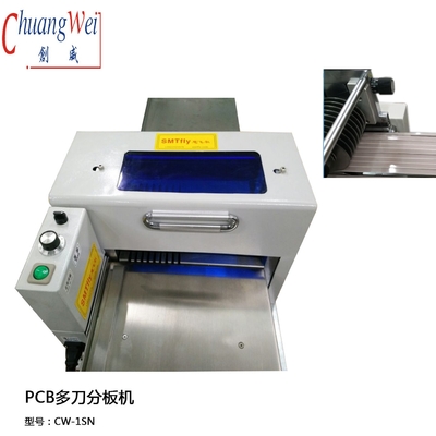 LED Strip MCPCB 400 mm /s PCB Depaneling Machine 9 Pairs Of Blades Cutting