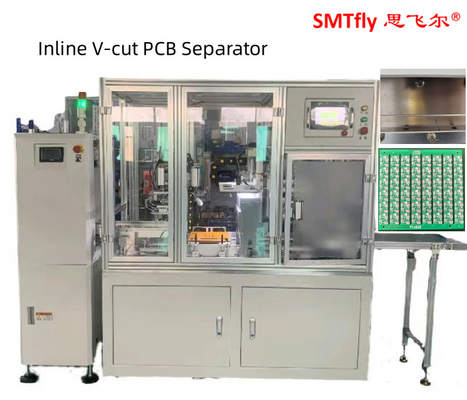0.7Mpa PCB V Cut Machine Online Pneumatic 3.5mm Linear Blade 330mm Electromagnetic Valve Control