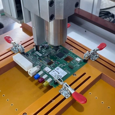 High-Speed Desktop PCB Router Machine With 0.01mm Resolution And Manual Fixture
