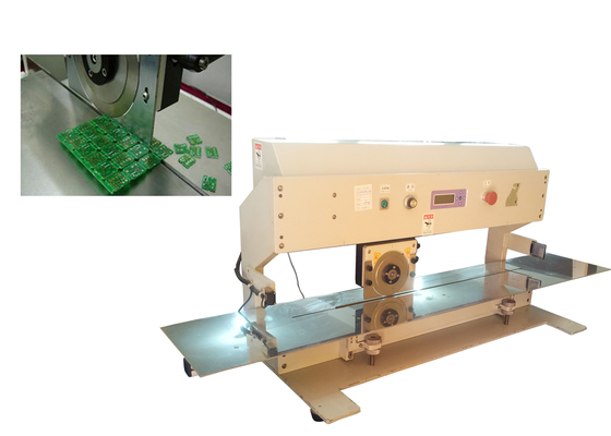 600mm Cutting Length Automatic PCB Separator with One Circular Blade and One Linear Blade