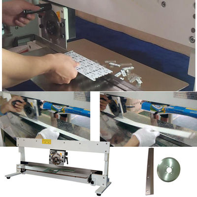 Manual V Cut Pcb Separate with Circular / Linear Blade for 720mm Length