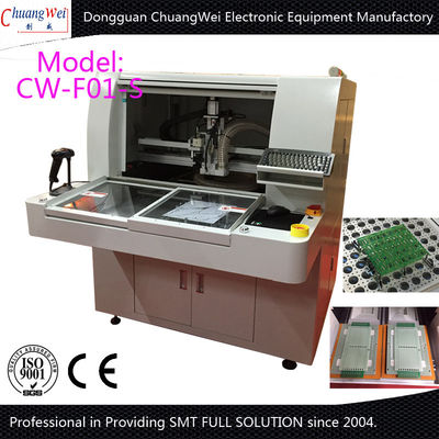 Customized Double Table PCB Router Equipment With 450*450mm Working Area