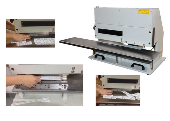 0.3-3.5mm Thickness Pneumatic Pcb Depaneling Machine With Sharp Blades