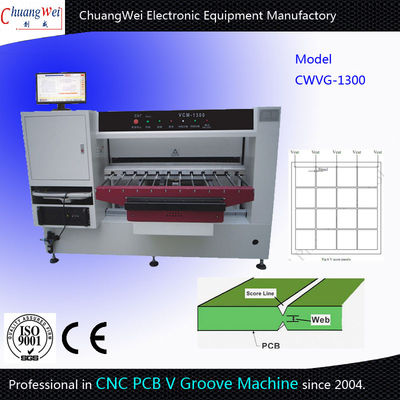 3.0KW PCB Depaneling Router Machine , 5kg/Cm2 Pcb Routing Machine