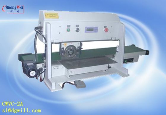 pcb depaneling 2 Blades Fiber Glass 0.6mm FR4 PCB Separation With Convey Belt And CE Approved