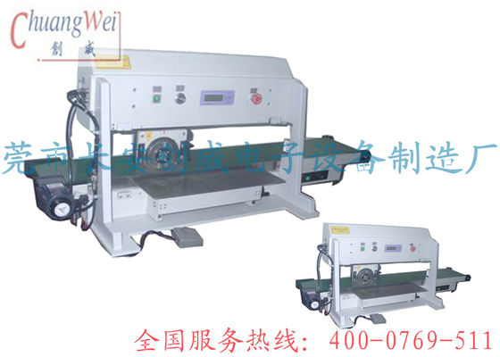 pcb depaneling 2 Blades Fiber Glass 0.6mm FR4 PCB Separation With Convey Belt And CE Approved