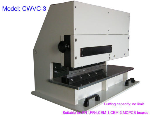 Pneumatically Driven FR4 Pcb Separator Machine , Motorized Pcb Depaneling Machine CWVC-3